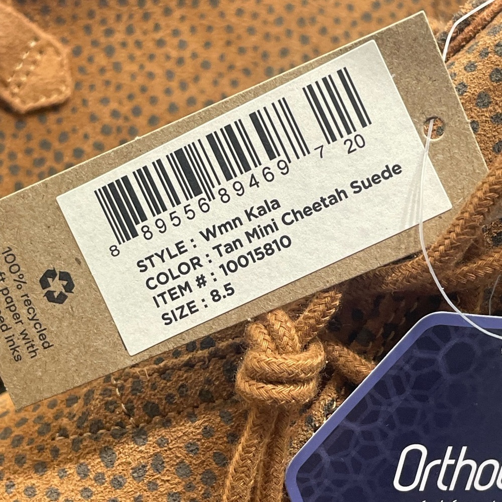 Toms New Women’s Size 8.5. Shoes Kala Wedge Bootie Ortholite Mini Cheetah Suede - Picture 9 of 11